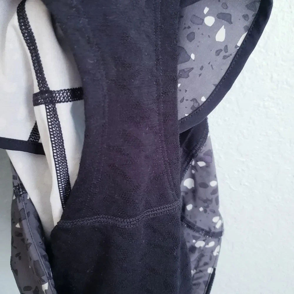 Smartwool Merino Wool Breathable Lined Athletic Shorts in black composite print - Picture 6 of 8